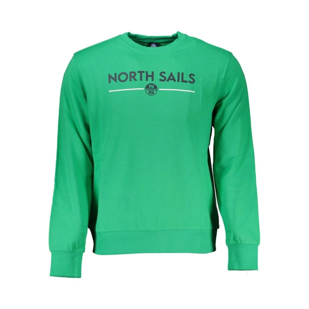 North Sails Crew Neck Sweatshirt - Male - Sweatshirts - Green - S - Sweatshirts & Hoodies