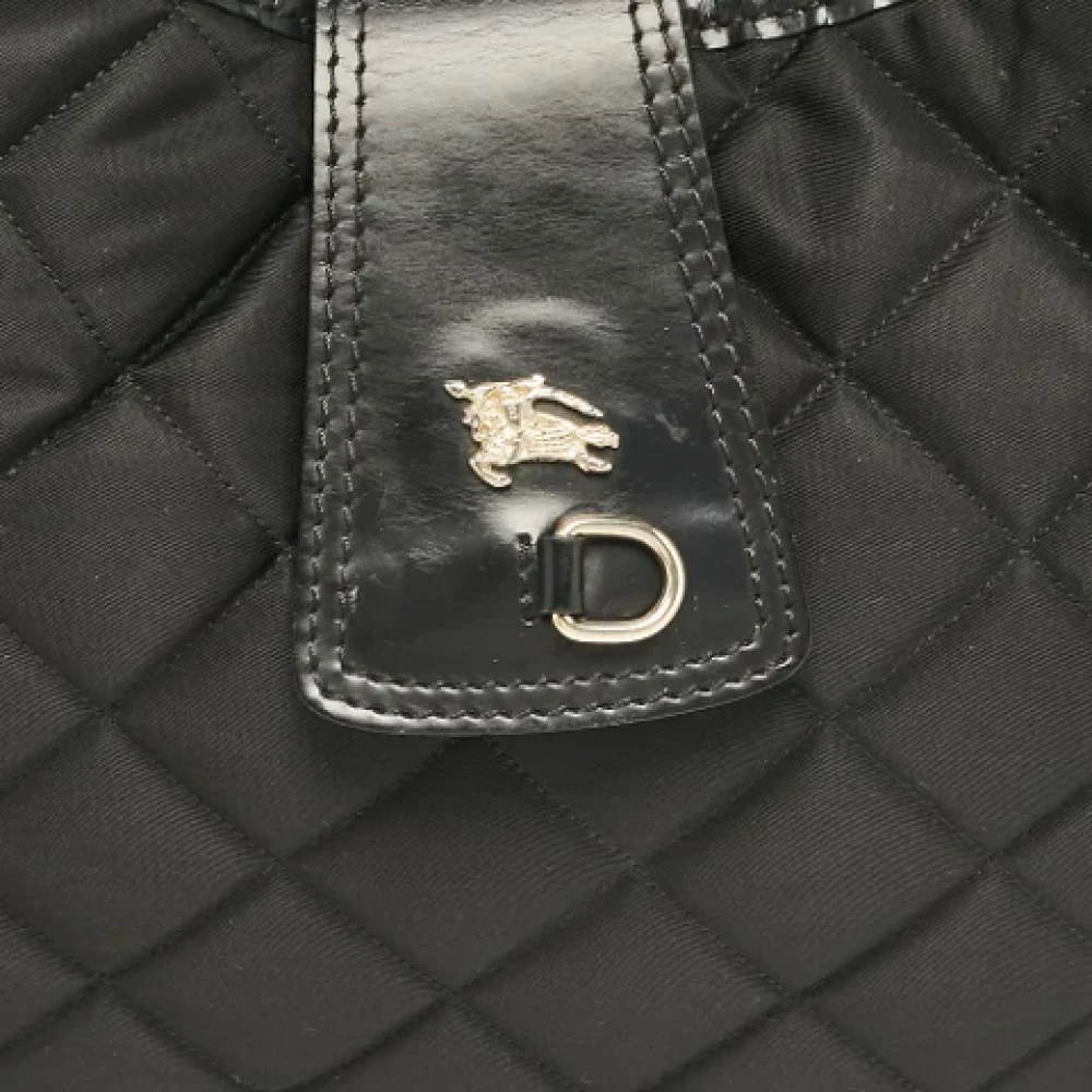 Burberry Vintage Pre-owned Leather handbags Black Dames