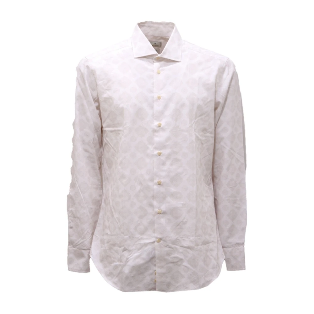 Etro Men's White Wellness Shirt Made In Italy - Casual Shirts - L - Shirts