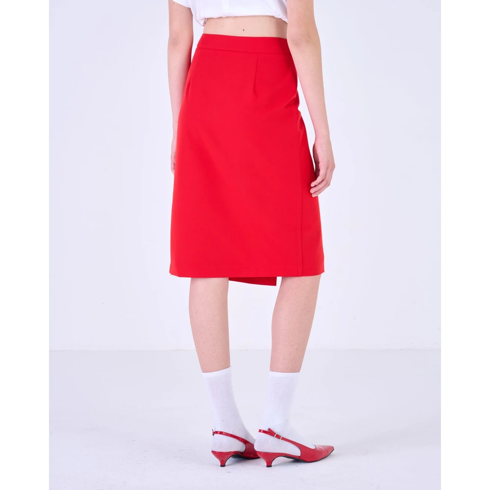 Silvian Heach Midi Skirts Red Dames