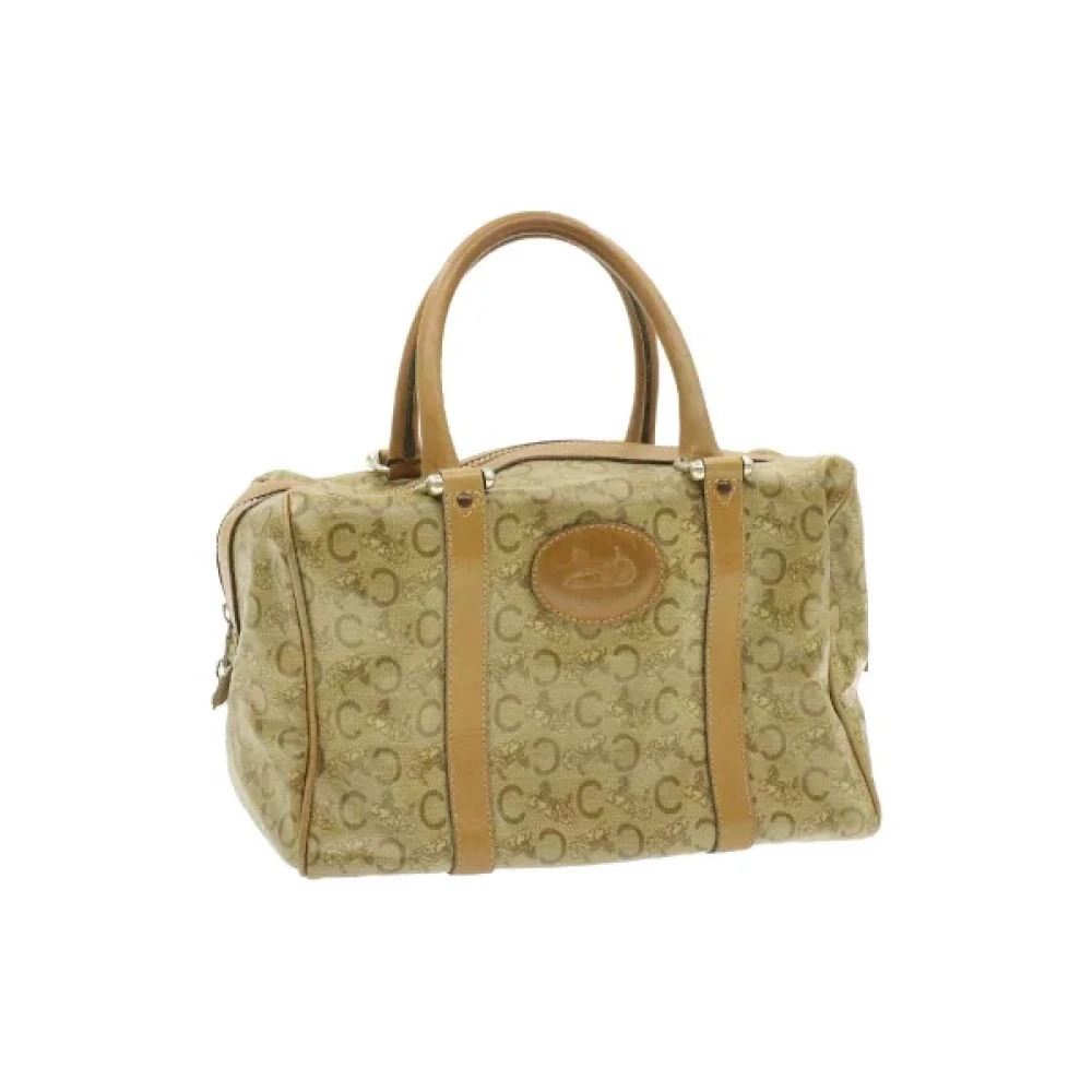 Celine Vintage Pre-owned Fabric handbags Brown Dames