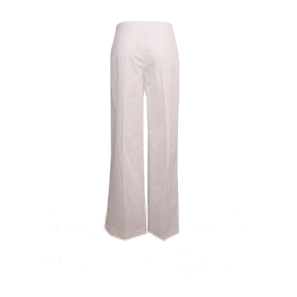 Eleventy Katoenen Palazzo Broek White Dames