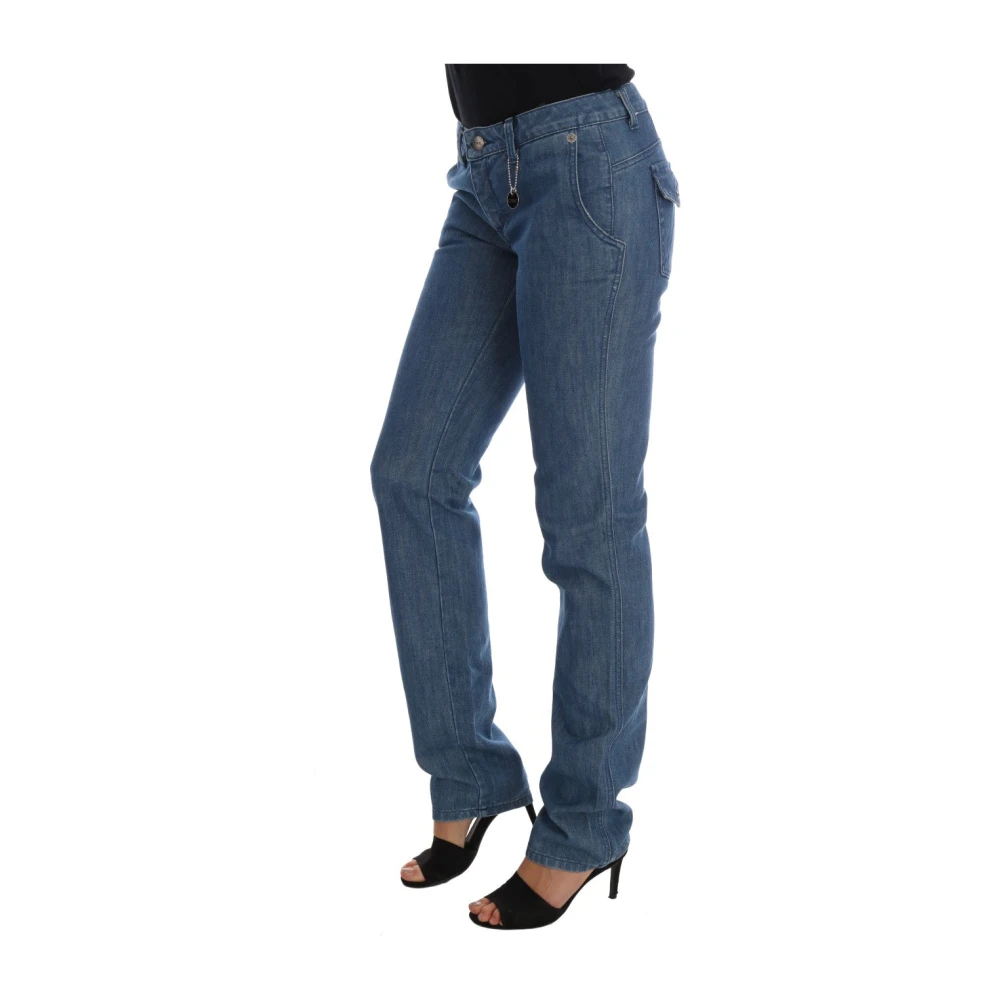Costume National Super Slim Blue Wash Jeans Blue Dames