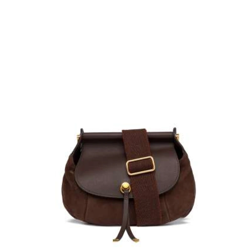 Gianni Chiarini Pilar Suède Schoudertas Chocolade Brown Dames