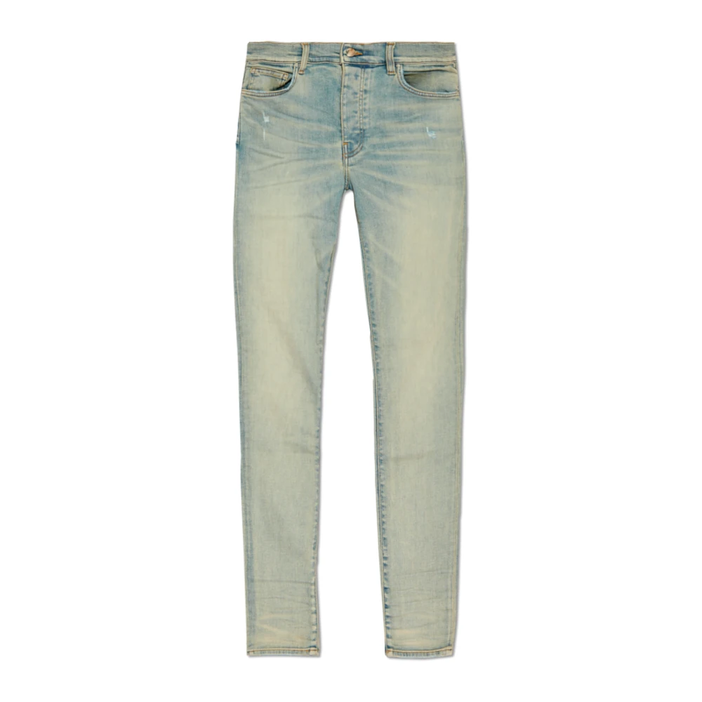 Amiri Blauwe Denim Jeans Blue Heren