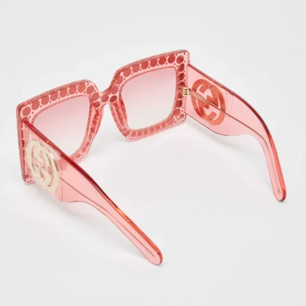 Gucci Vintage Pre-owned Acetate sunglasses Pink Dames