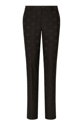 jacquard-wool-stretch-logo-pants