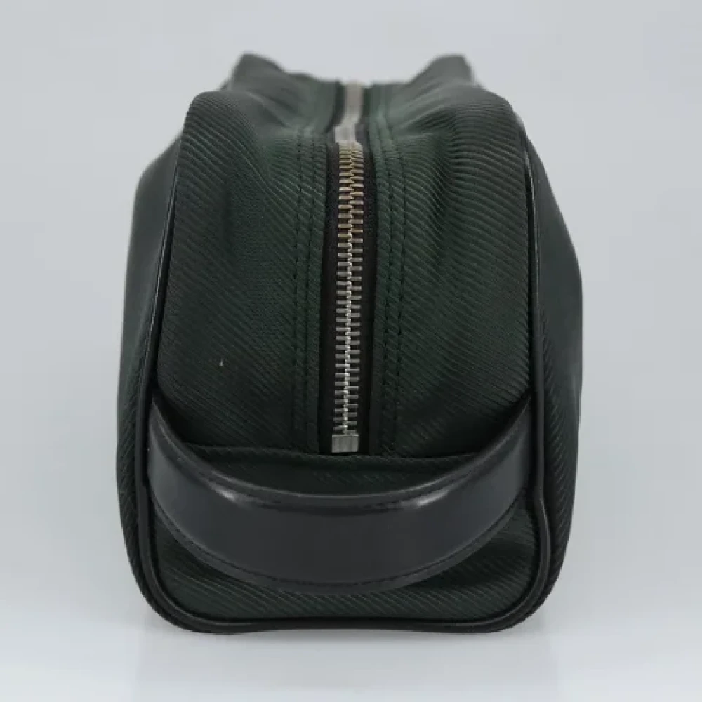 Louis Vuitton Vintage Pre-owned Leather clutches Green Dames