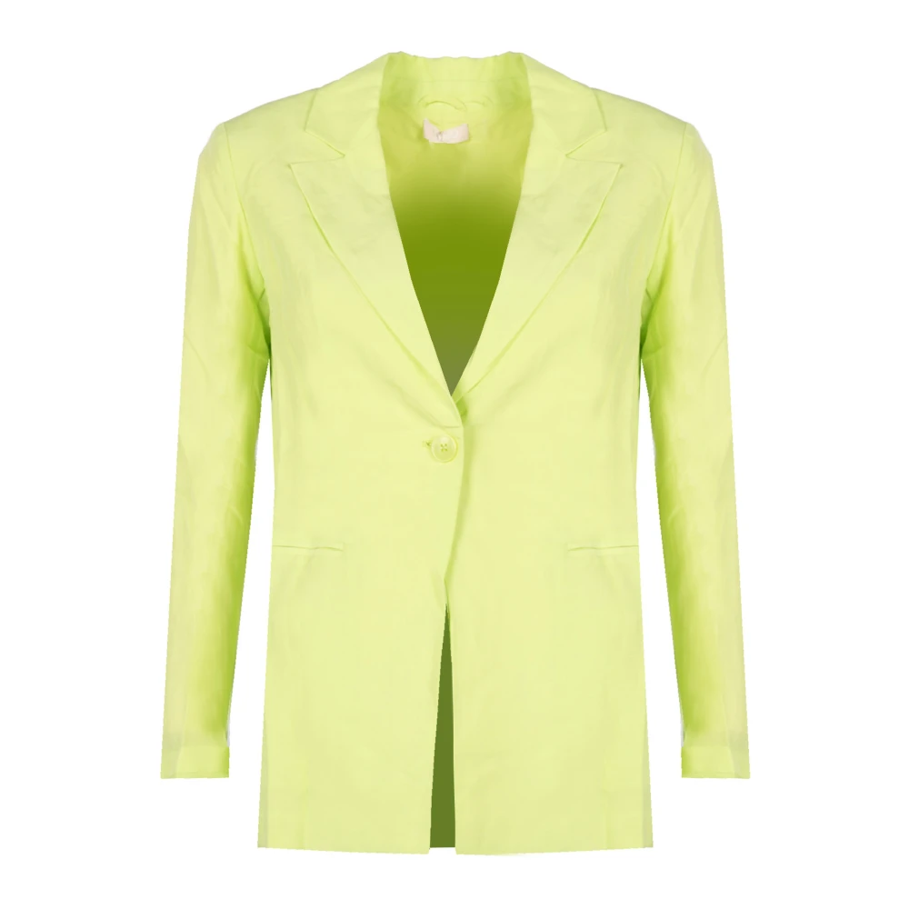 Liu Jo Vrouw Groente Getailleerde Single-Breasted Blazer