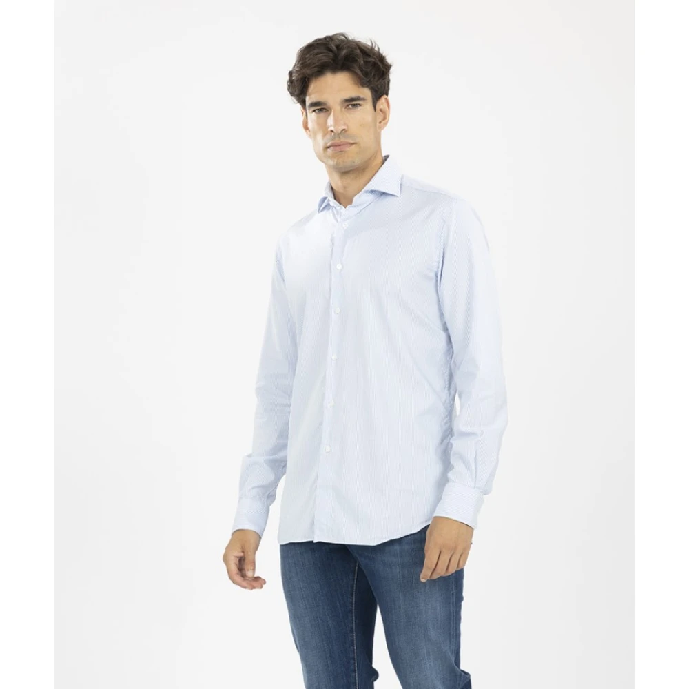 Xacus Oxford Tencel Overhemd Blue Heren
