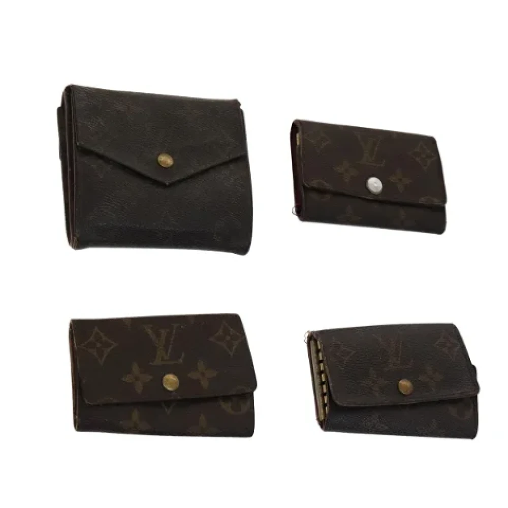 Louis Vuitton Vintage Pre-owned Canvas wallets Brown Dames