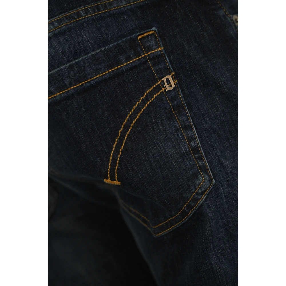 Dondup Donkere denim slim fit broek Blue Heren
