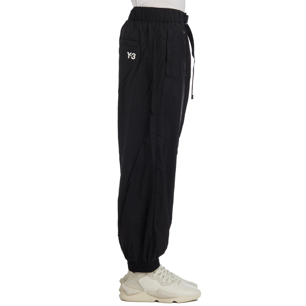Y-3 Nylon Jogger Broek Black Heren