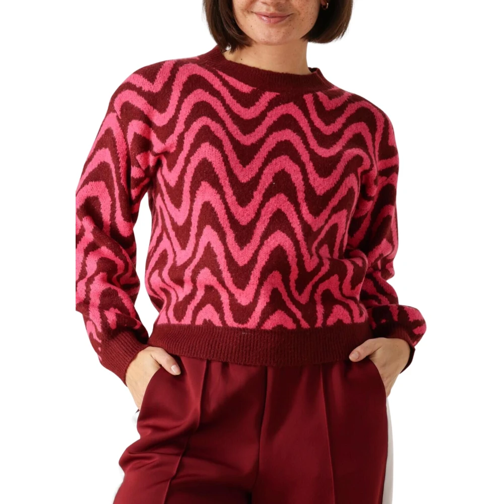 Ydence Roze Gebreide Sweater Blaise Pink Dames