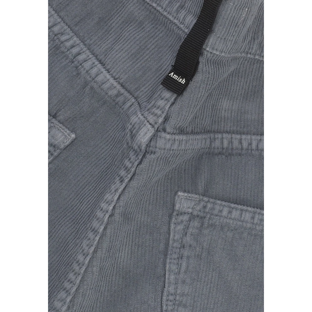 Amish Fluwelen Werkbroek Antraciet Gray Heren