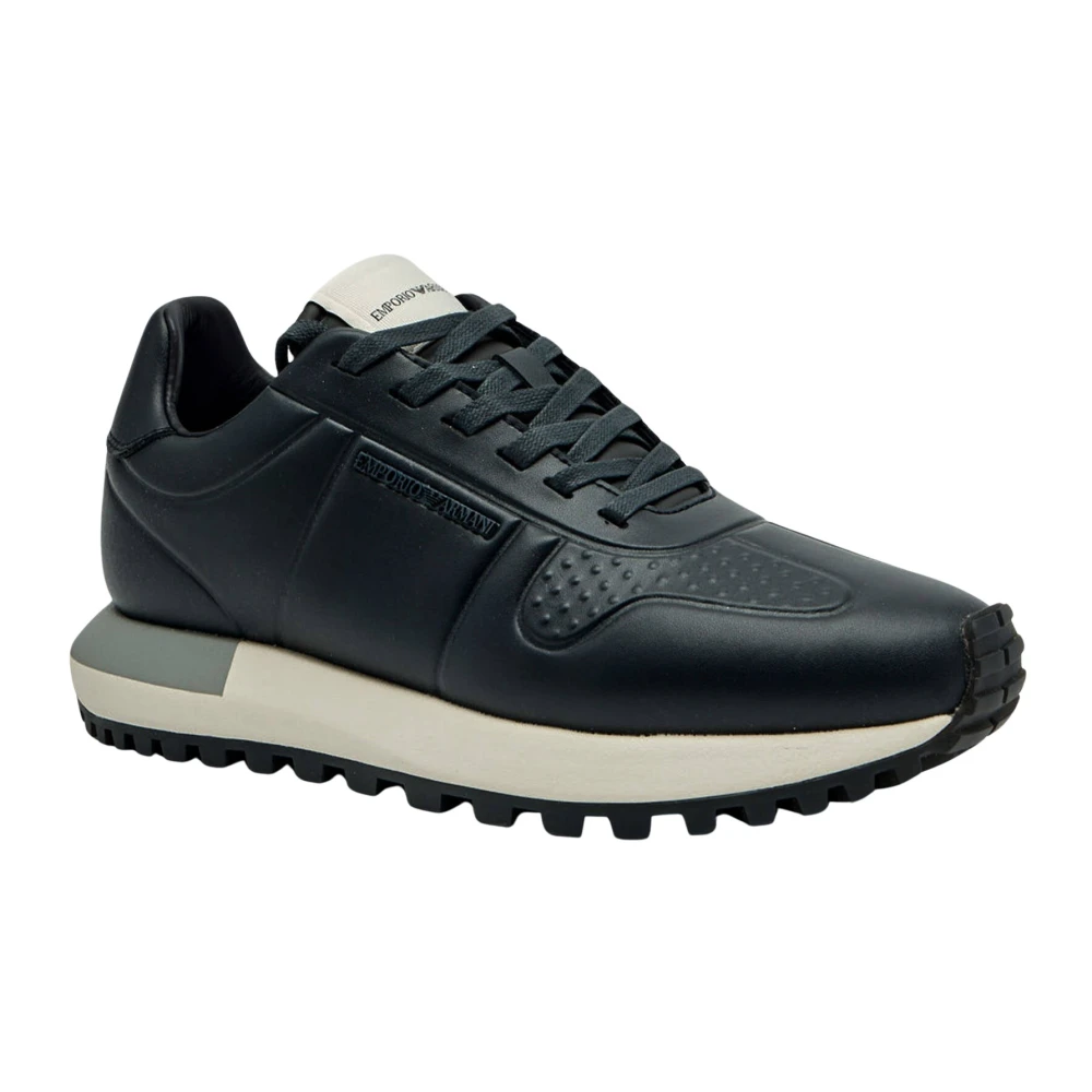 Emporio Armani Herren Blau Schuhe, 43 Eugröße: