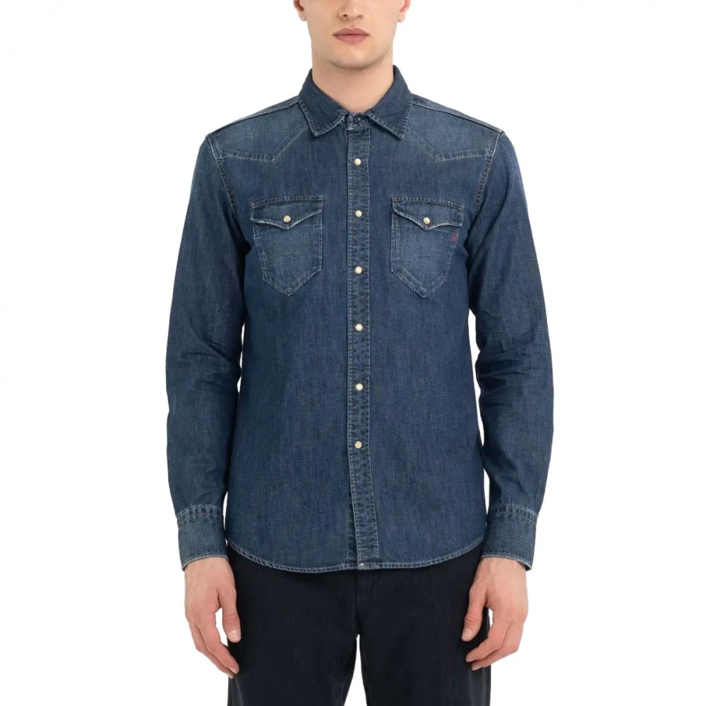 Shirts > Denim Shirts - - Replay - Modalova