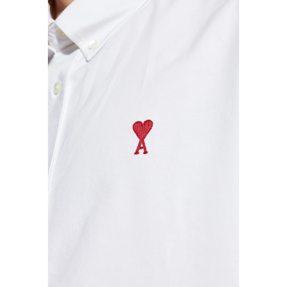 Ami Paris Shirt met logo White Heren