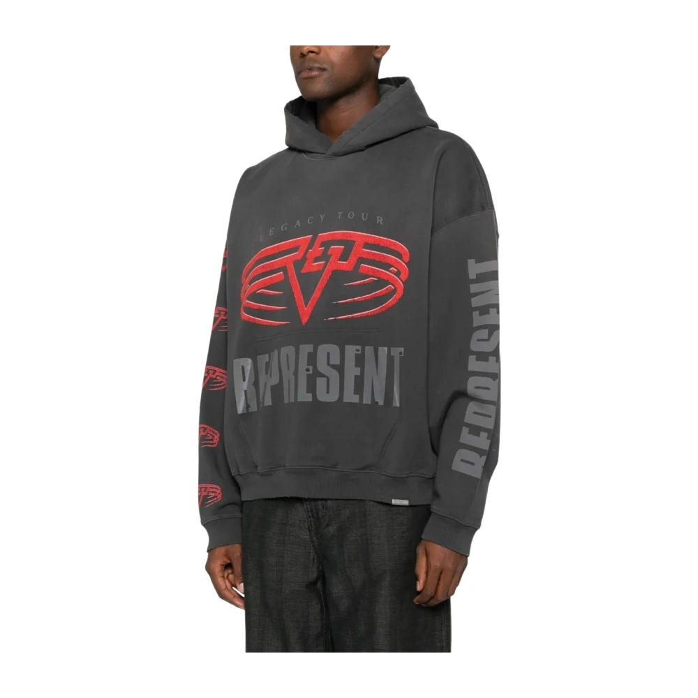 Represent Men's Gray Reversible Living Legacy Tour Hoodie