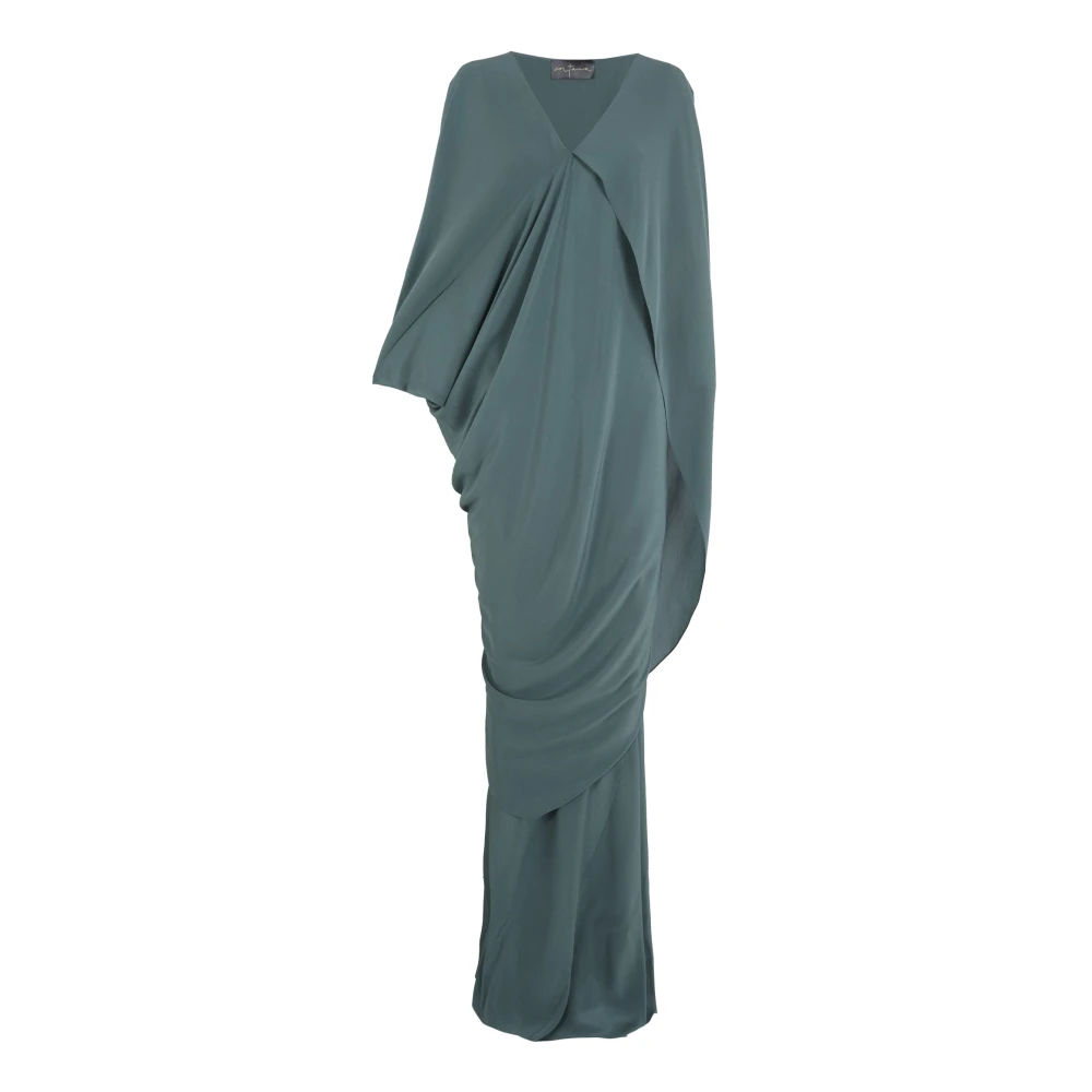 Cortana Women's Blue Sarina- Turquoise Silk Dress - Maxi Dresses - S - Dresses