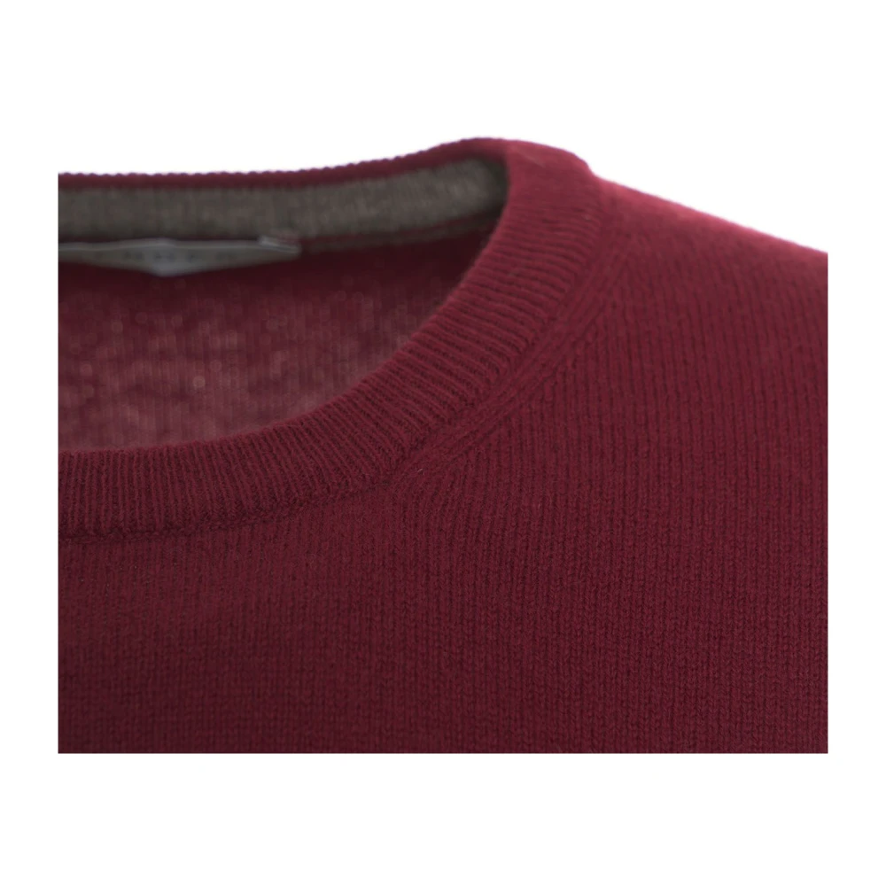 Gender Italiaanse Gebreide Pullover met Logodetails Red Heren