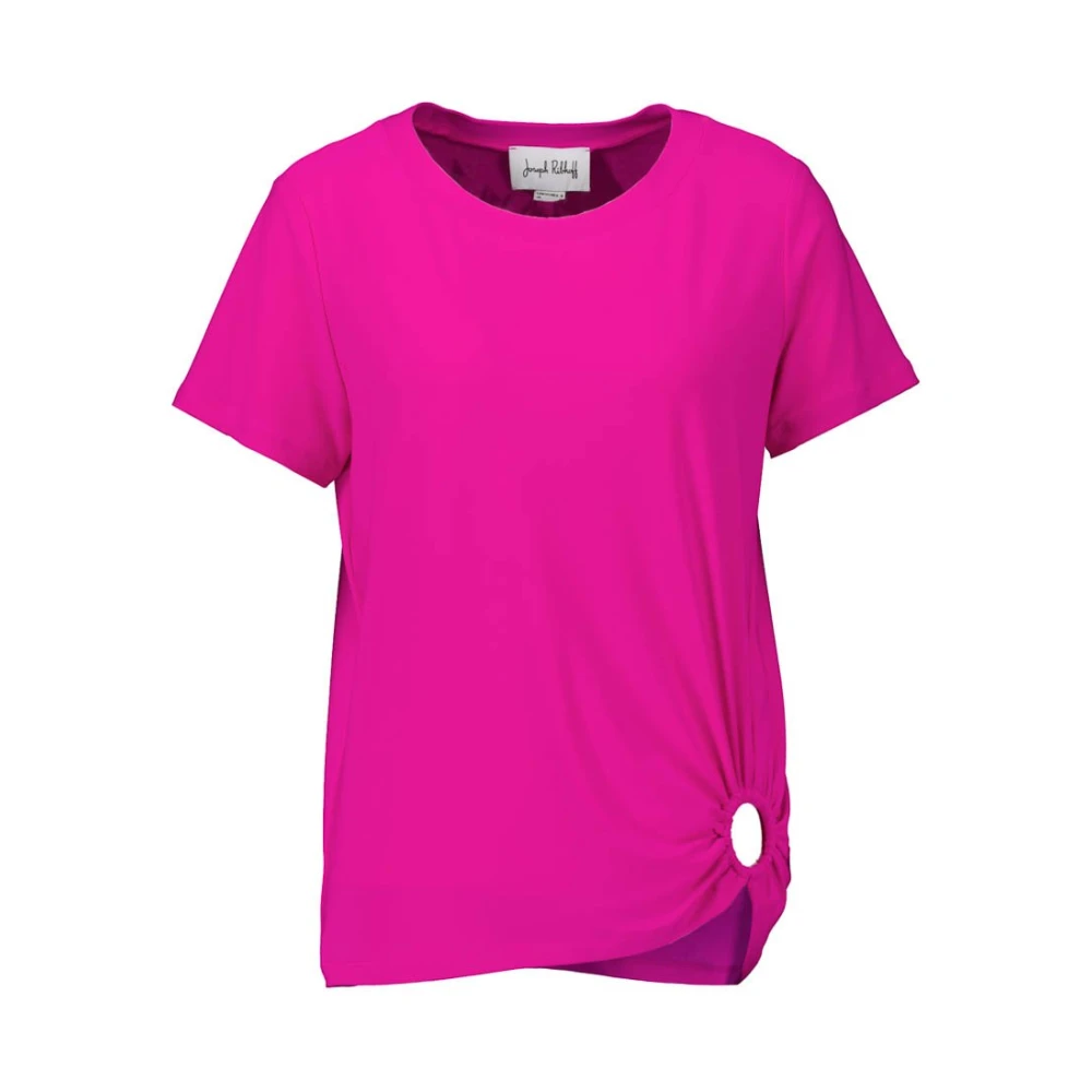 Joseph Ribkoff Roze T-shirt met ringopening Pink Dames