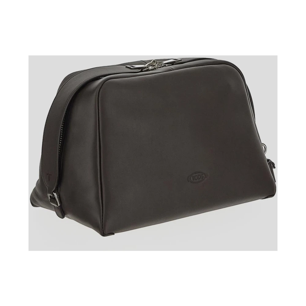 TOD'S Leren Pouch Tas Brown Dames