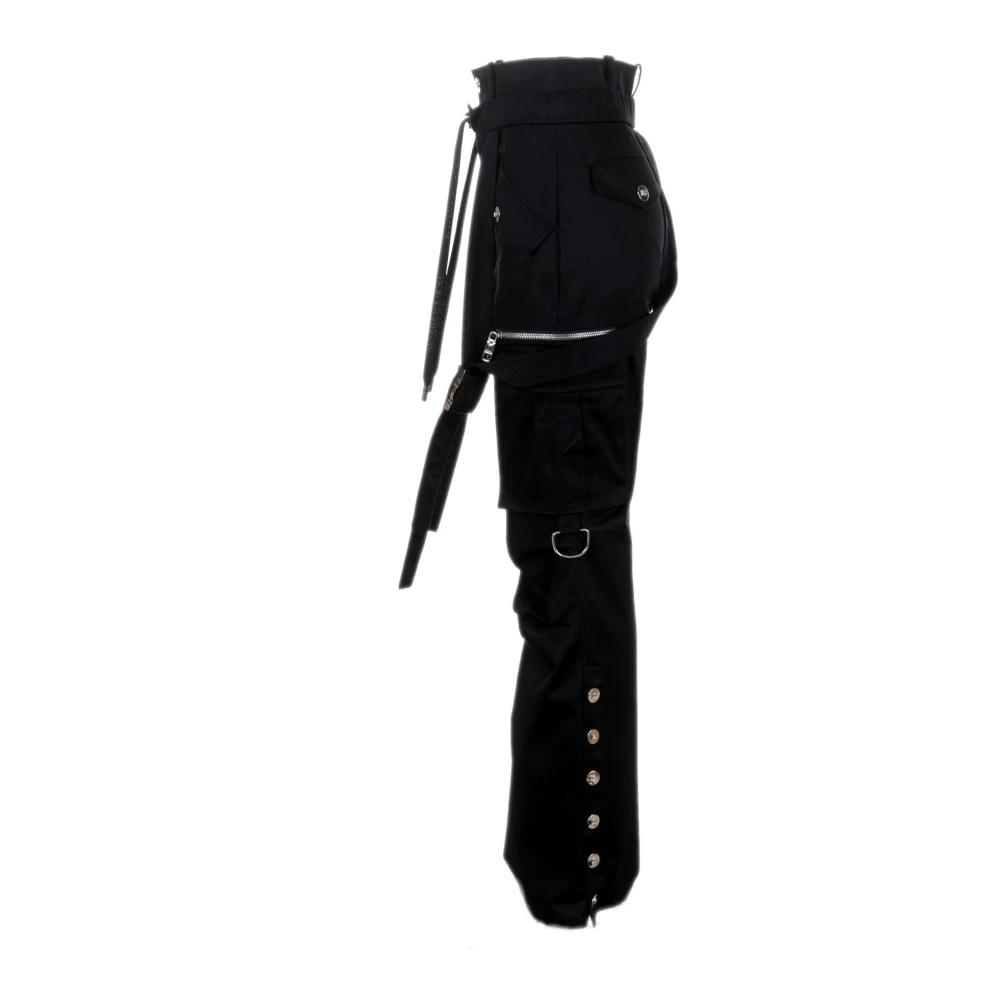 Dolce & Gabbana Cargo broek met dubbele taille Black Dames