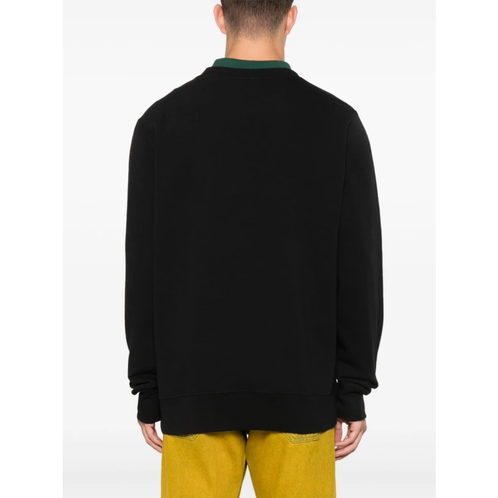 Paul Smith Zwarte Fietshelm Print Sweater Black Heren