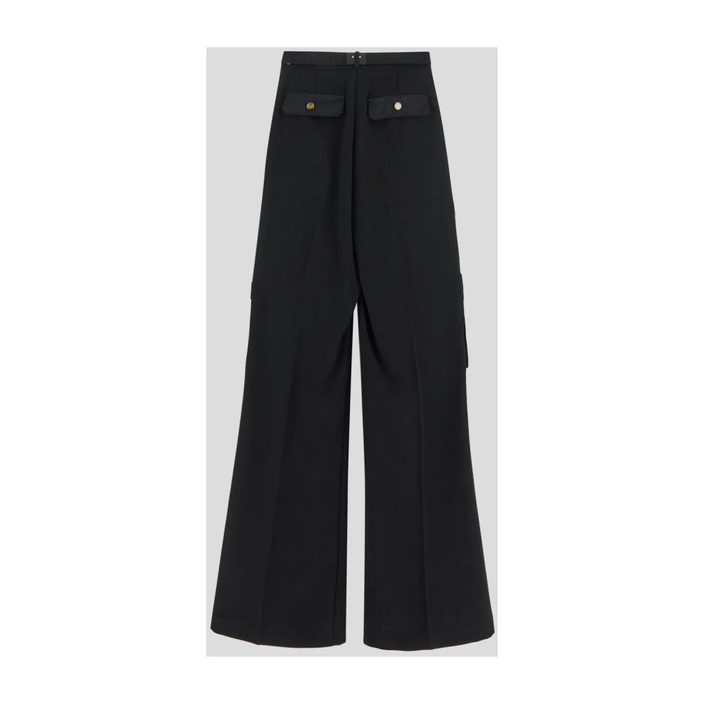 Elisabetta Franchi Polyester Cargo Broek Black Dames