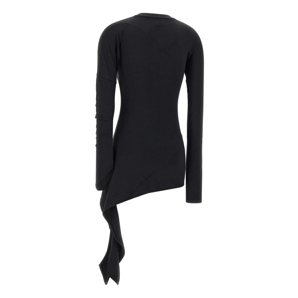 LOW Classic Zwart Katoen Modal Mix Trui Black Dames
