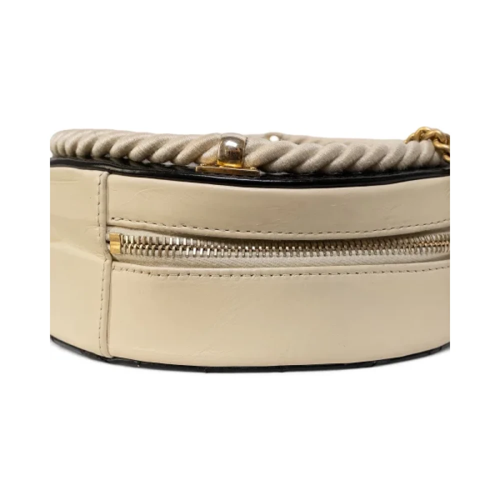 Chanel Vintage Pre-owned Fabric chanel-bags Beige Dames