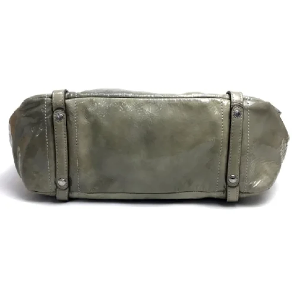 Coach Pre-owned Leather handbags Gray Dames