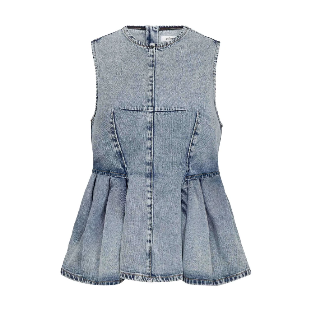 Co'couture Women's Blue Pancycc Denim Top - Blouses - Xl - Blouses & Shirts