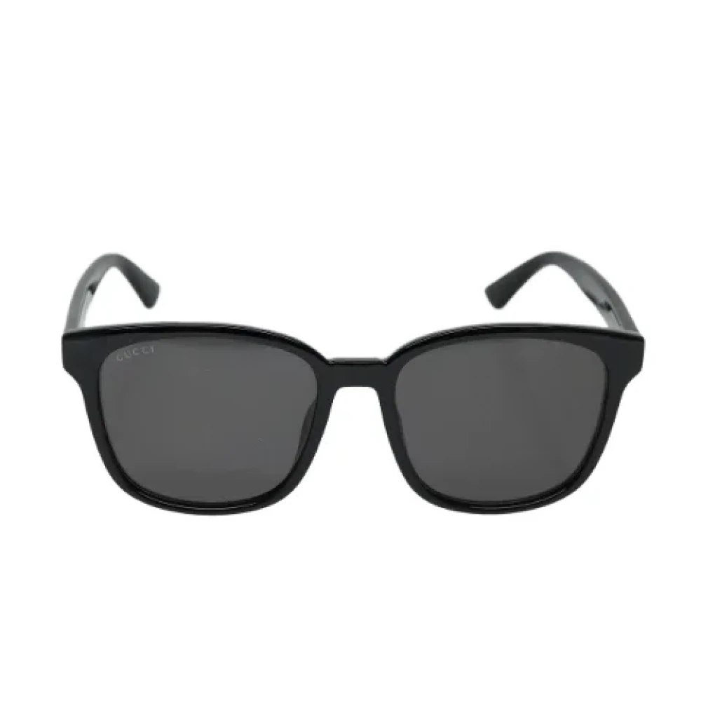 Gucci Vintage Pre-owned Plastic sunglasses Black Dames