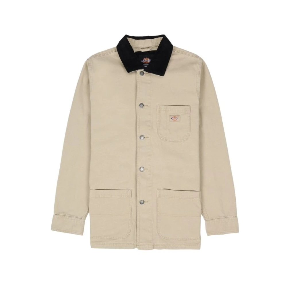 Dickies Canvas Werkjas met Moderne Details Beige Heren
