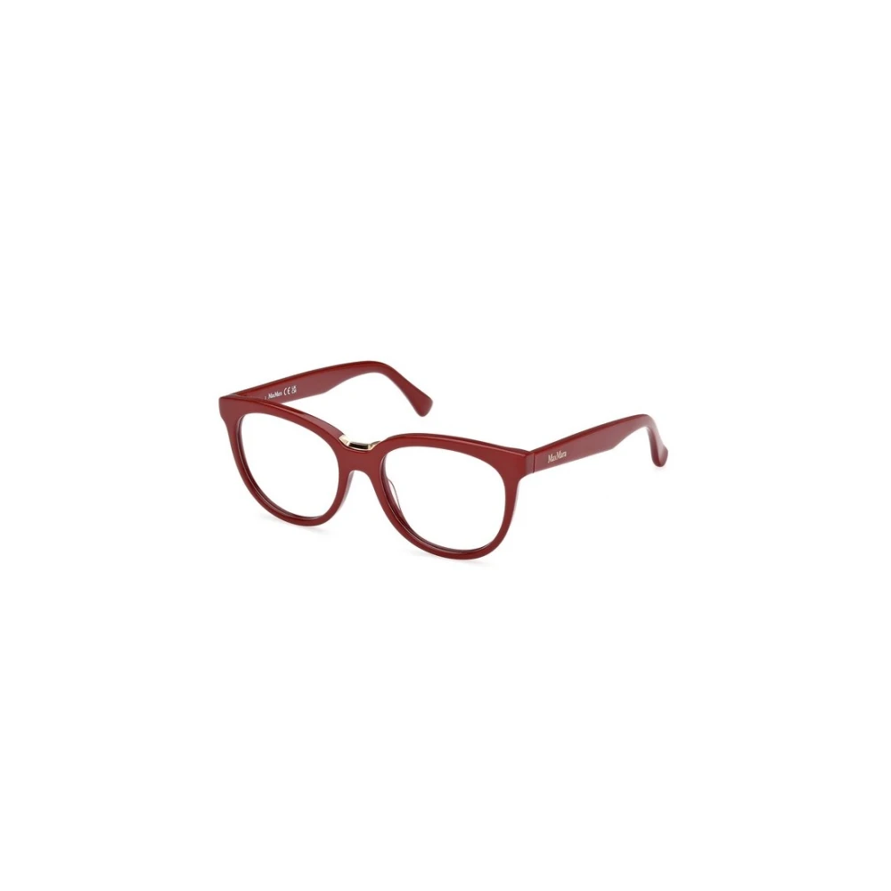 Max Mara Rode Glanzende Mm5110 066 Zonnebril Red Unisex