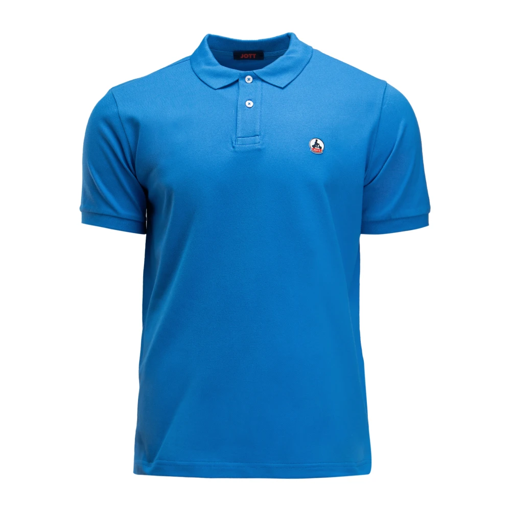 Jott Heren Polo Shirt Marbella Ss23Mpol10-183 Blauw Blue Heren