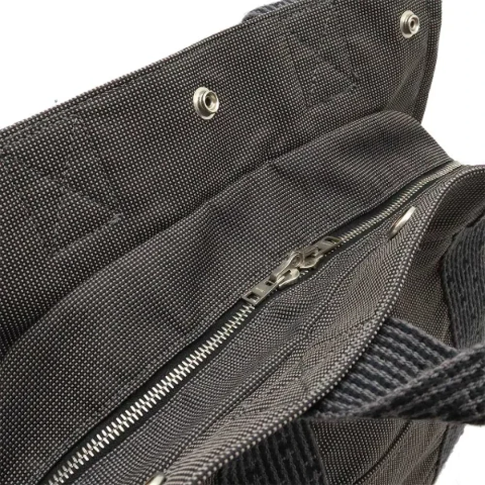 Hermès Vintage Pre-owned Canvas backpacks Gray Dames