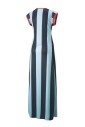 stripes-long-dress-v-neck-blue-glow