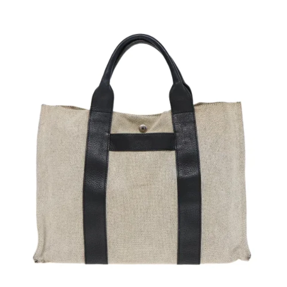 Hermès Vintage Pre-owned Canvas totes White Dames