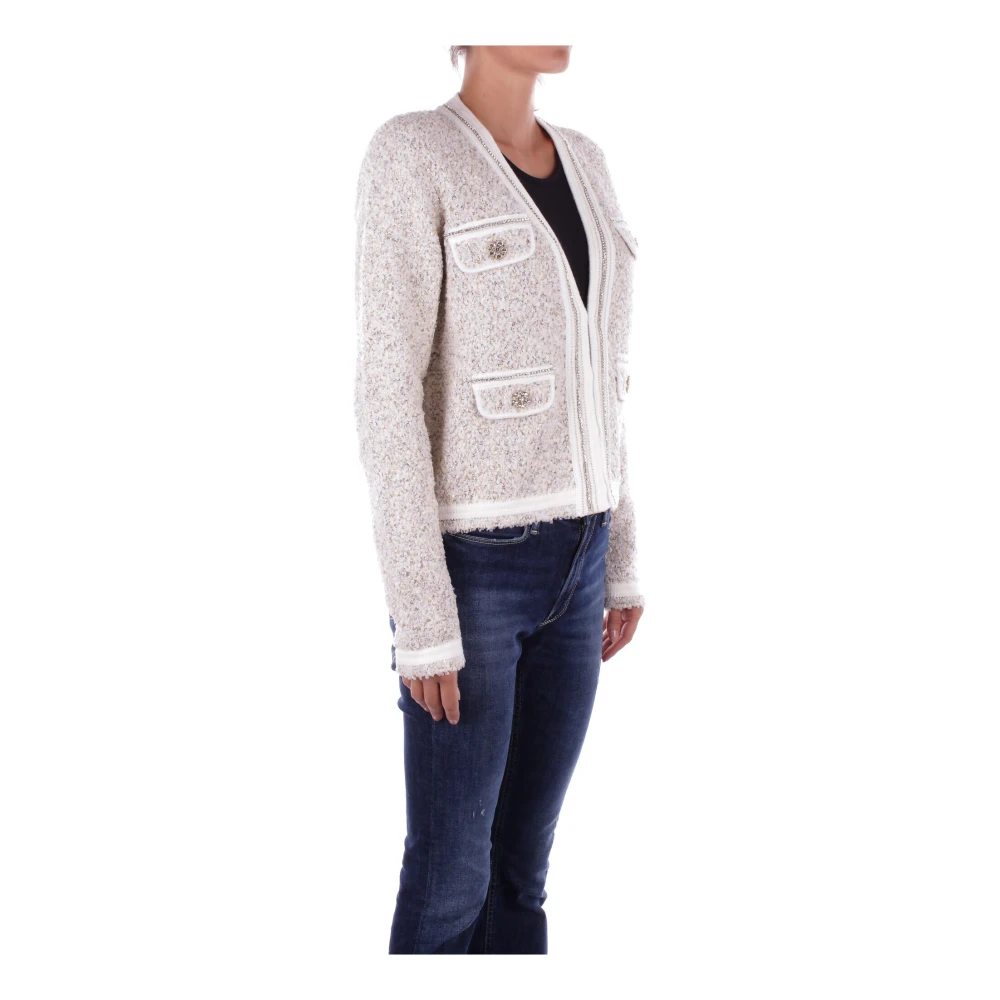 Blugirl Beige Sweater met Decoratie Haken Beige Dames