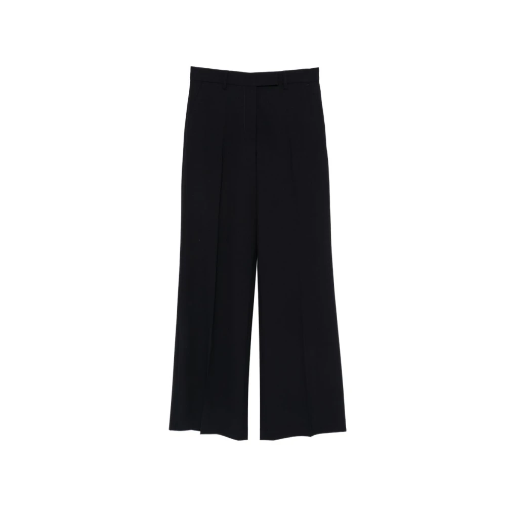 Seventy Blue Flared Trousers - Female - Wide Trousers - S - Trousers
