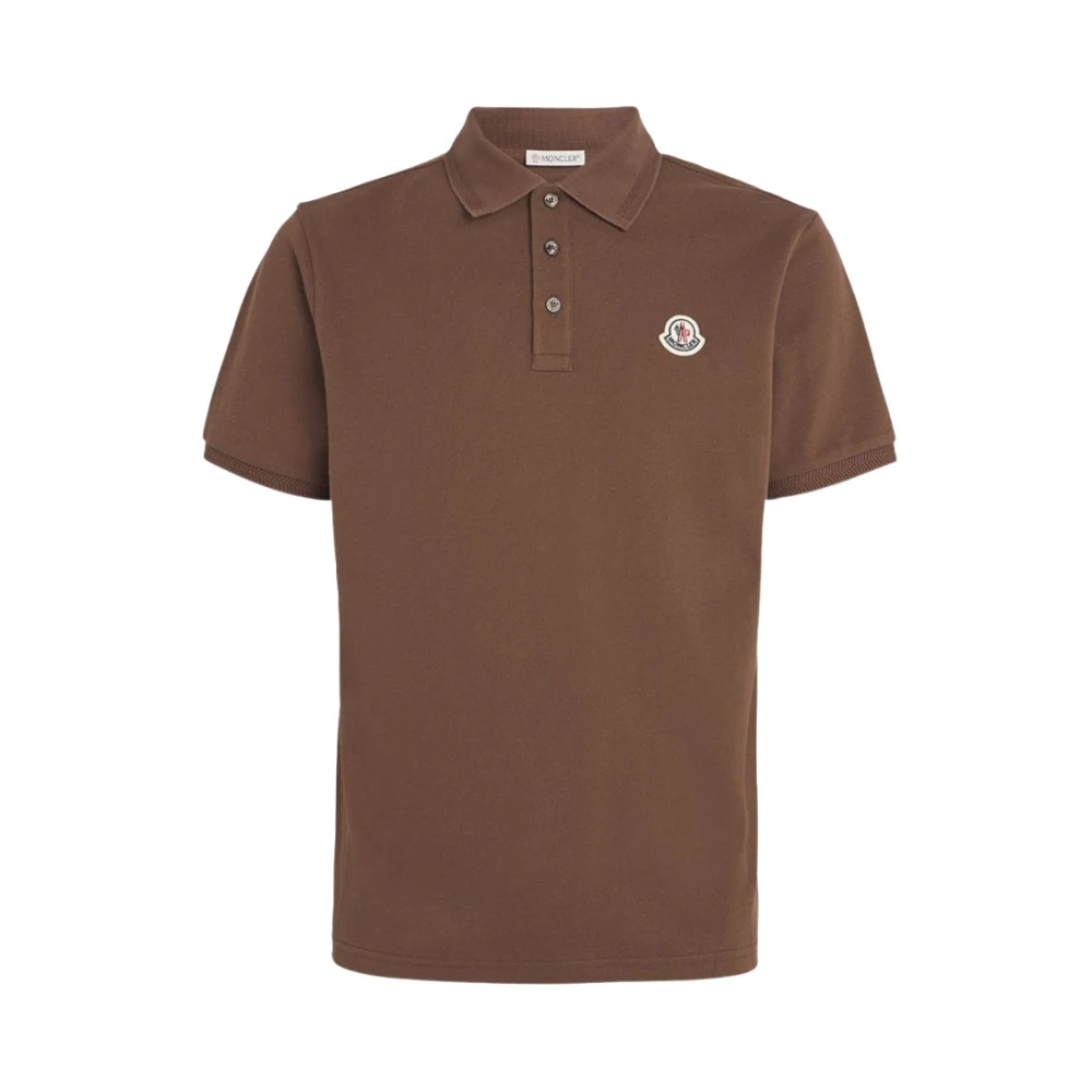 Logo Patch Polo Klassisk Brun