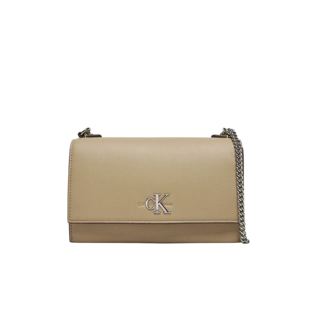 Calvin Klein Jeans Beige Handtas van gerecycled polyester Lente Zomer Collectie Beige Dames