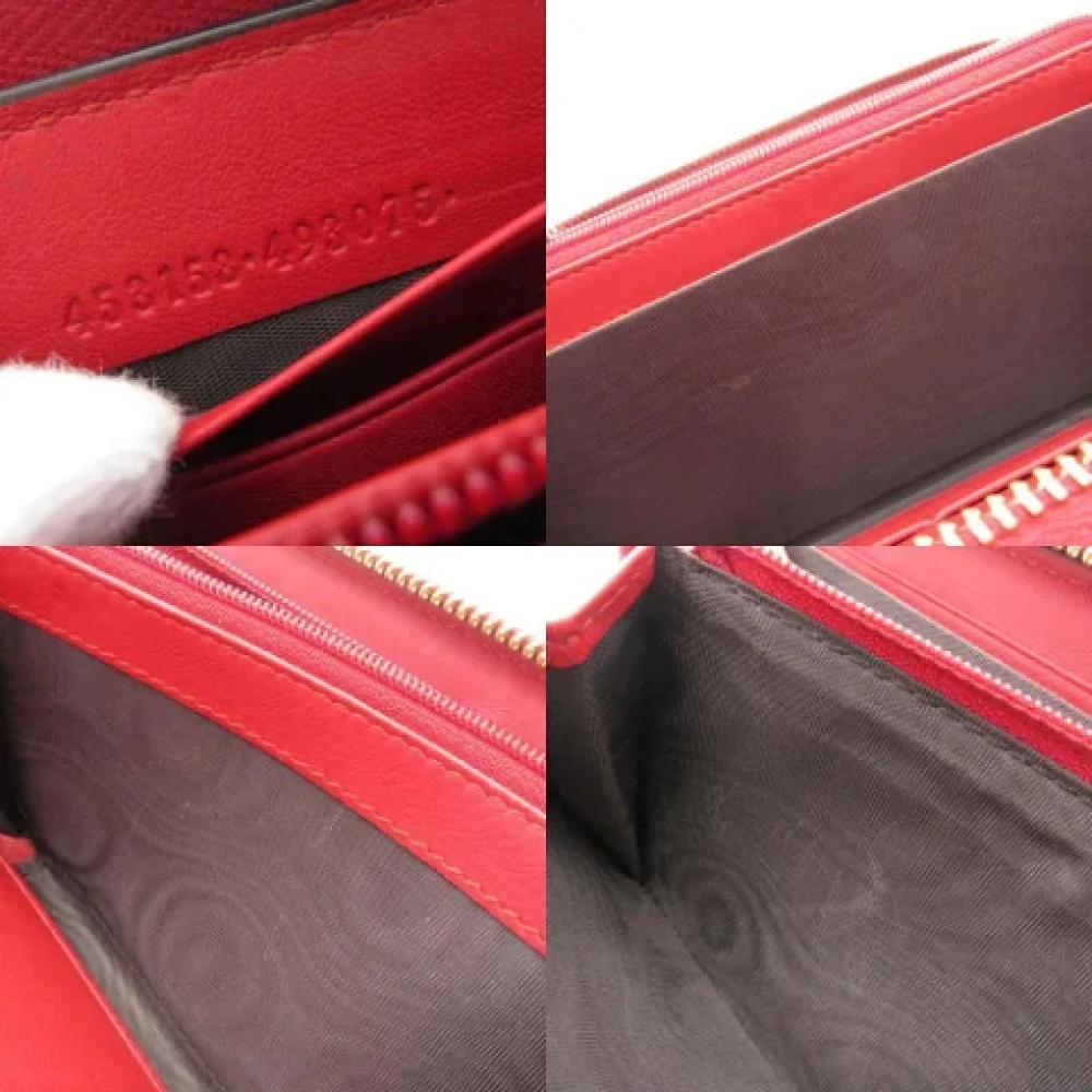 Gucci Vintage Pre-owned Leather wallets Red Dames