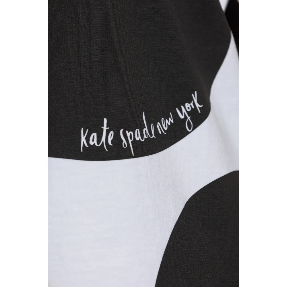 Kate Spade Katoenen T-shirt met ronde halslijn White Dames