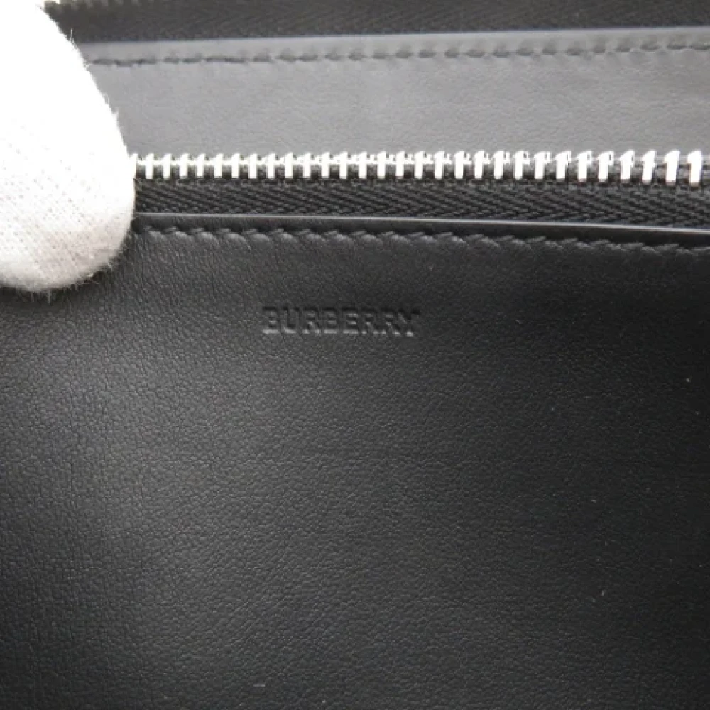 Burberry Vintage Pre-owned Leather wallets Black Dames