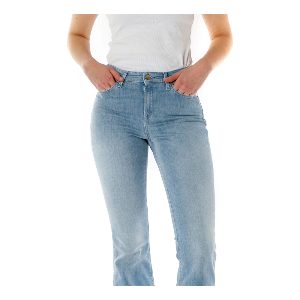 Denham Flared High Waist Jeans Blue Dames