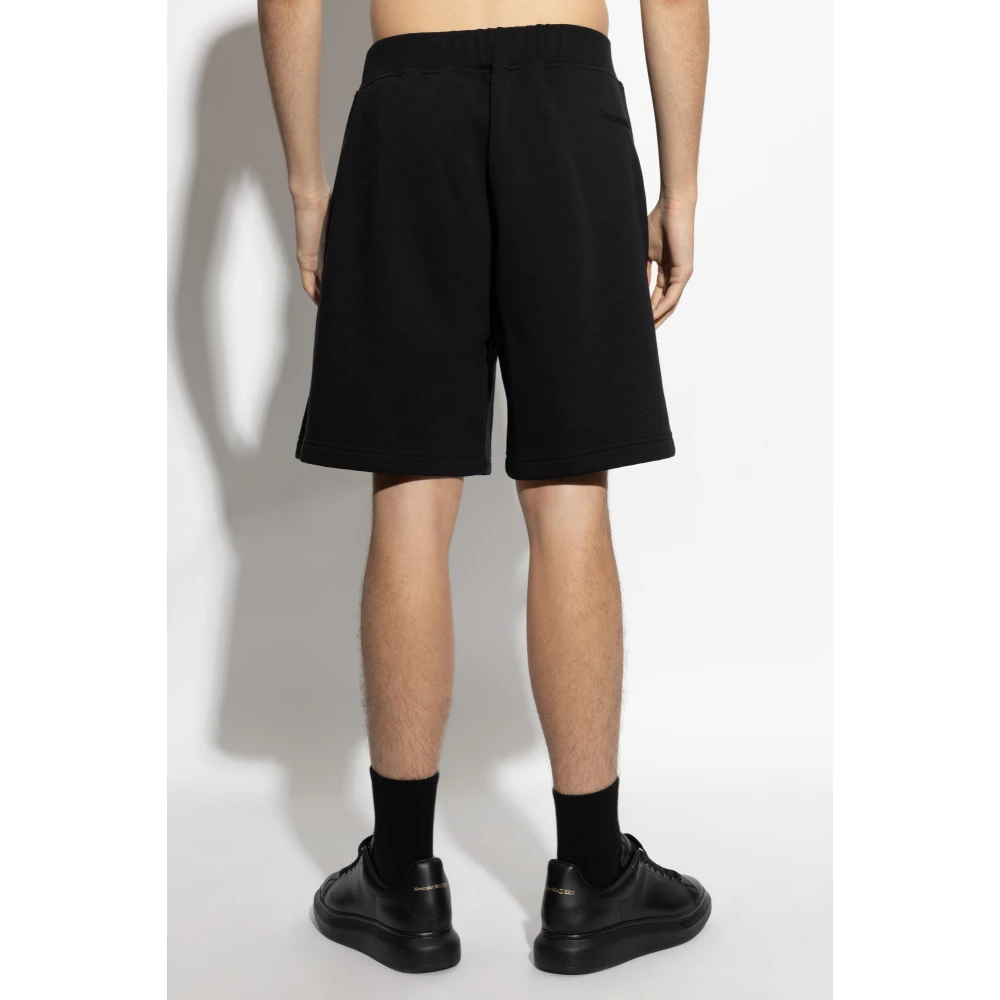 Dsquared2 Shorts met bedrukt logo Black Heren